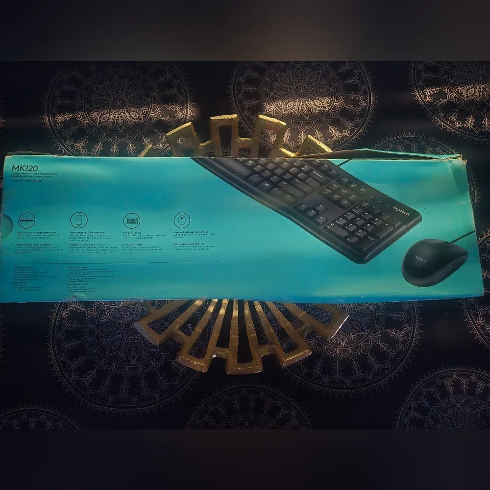 Logitech Black Keyboard and Mouse Combo